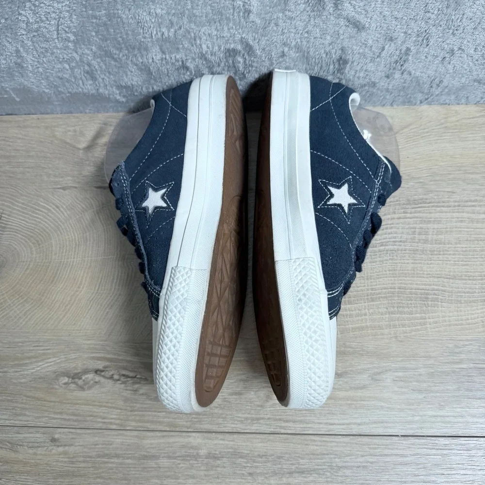Converse One Star Alexis Sablone Women 9.5 Navy Blue Suede Skate Shoes Pro Model